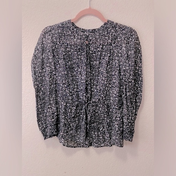 Lucky Brand Black Keyhole Babydoll Blouse! - Picture 2 of 6